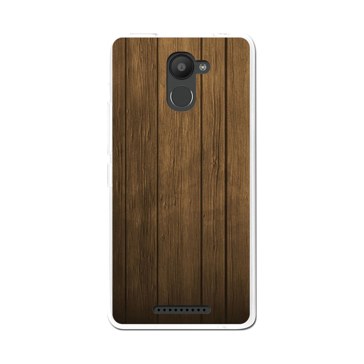 Funda Gel Tpu para Bq Aquaris U Plus Diseño Madera Dibujos