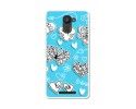Funda Gel Tpu para Bq Aquaris U Plus Diseño Mariposas Dibujos
