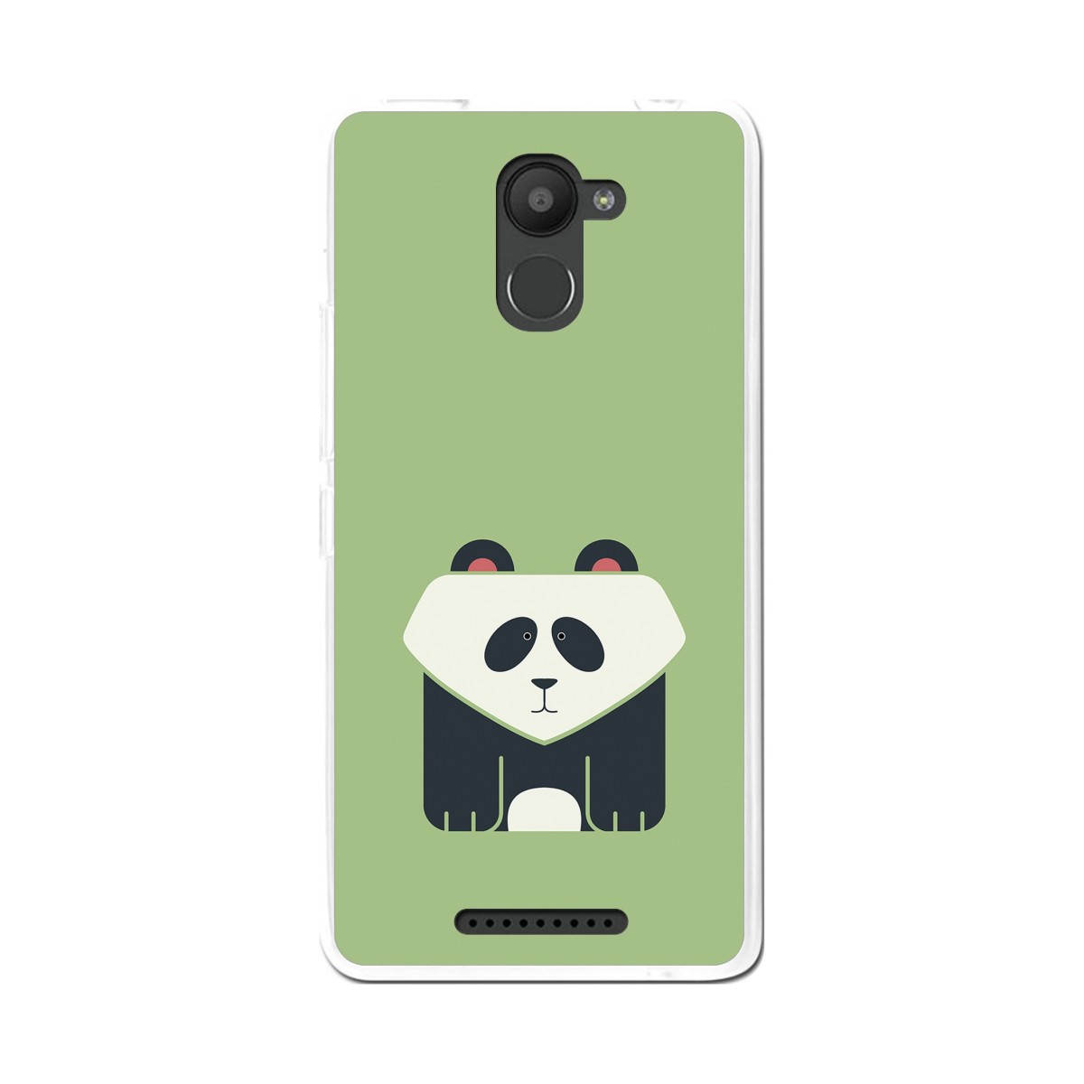 Funda Gel Tpu para Bq Aquaris U Plus Diseño Panda Dibujos