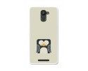 Funda Gel Tpu para Bq Aquaris U Plus Diseño Pingüino Dibujos