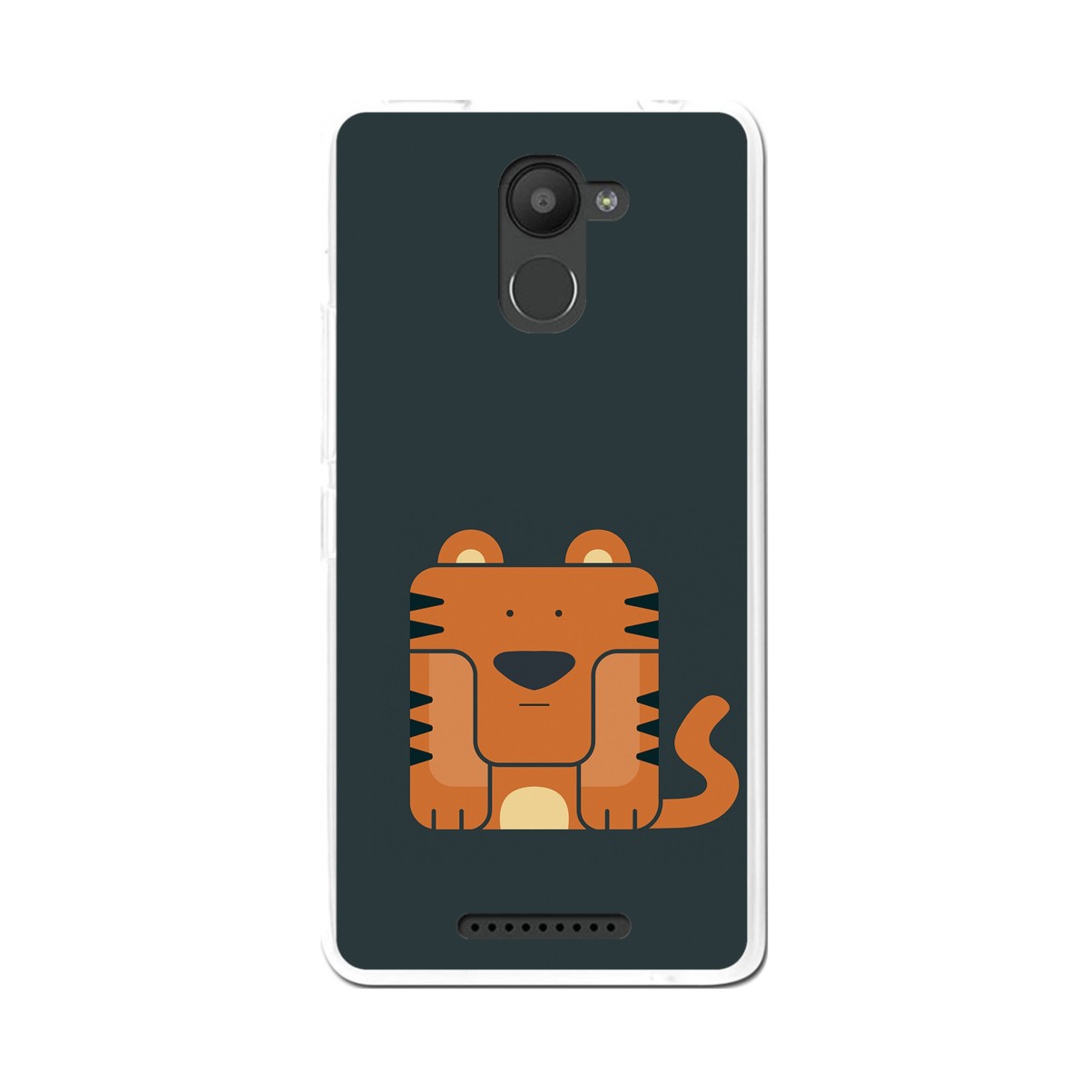 Funda Gel Tpu para Bq Aquaris U Plus Diseño Tigre Dibujos