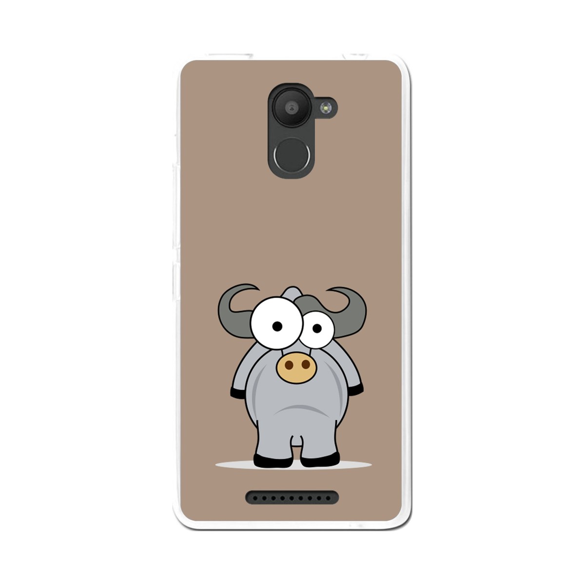 Funda Gel Tpu para Bq Aquaris U Plus Diseño Toro Dibujos