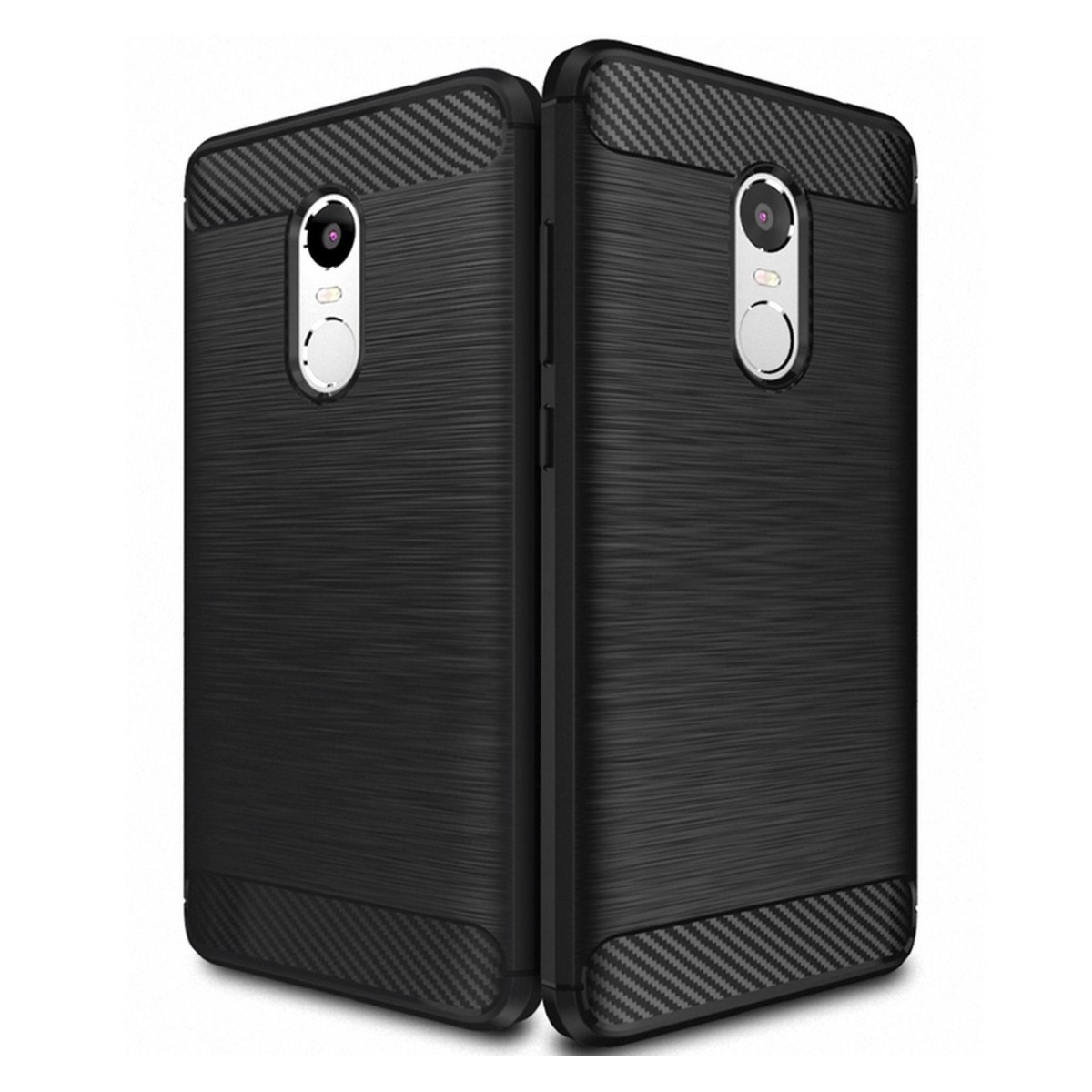 Funda Gel Tpu Tipo Carbon Negra para Xiaomi Redmi Note 4 / 4X / 4 Pro