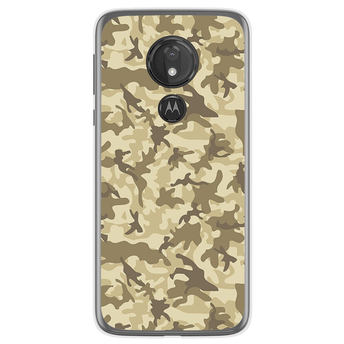Funda Gel Tpu para Motorola Moto G7 Power diseño Sand Camuflaje Dibujos