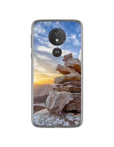 Funda Gel Tpu para Motorola Moto G7 Power diseño Sunset Dibujos