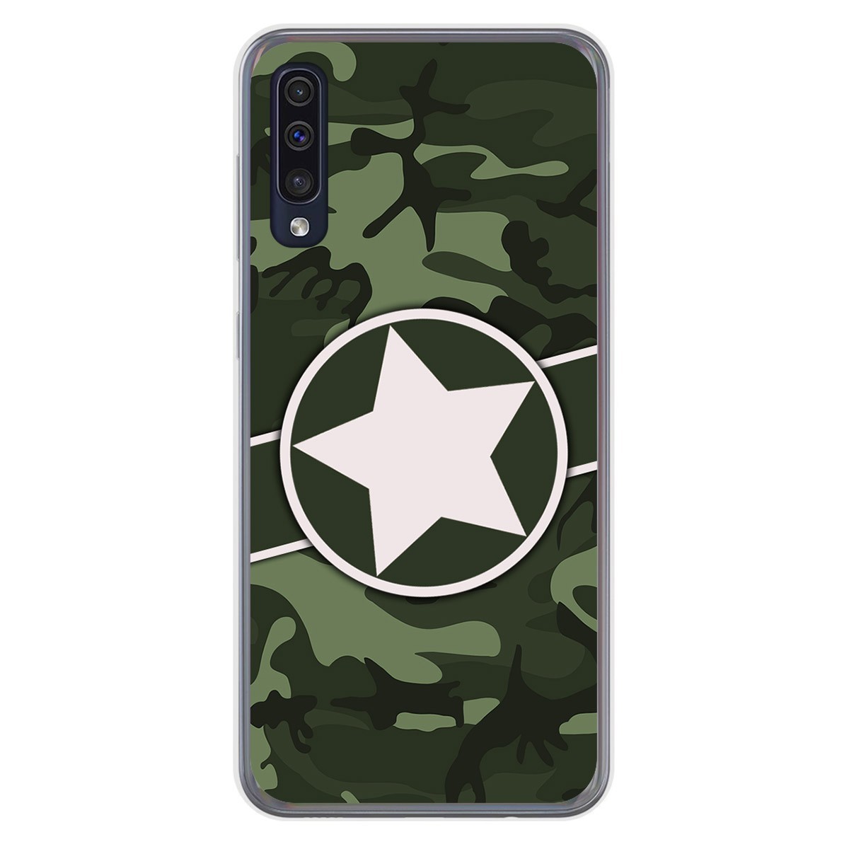 Funda Gel Tpu para Samsung Galaxy A50 / A50s / A30s diseño Camuflaje 01 Dibujos