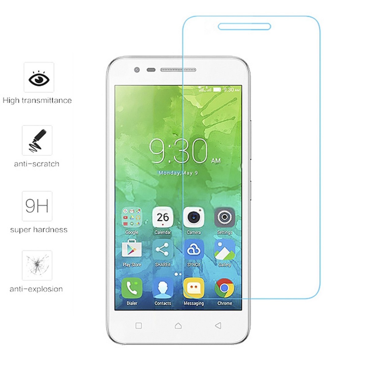 Protector Pantalla Cristal Templado para Lenovo Moto C2 Vidrio