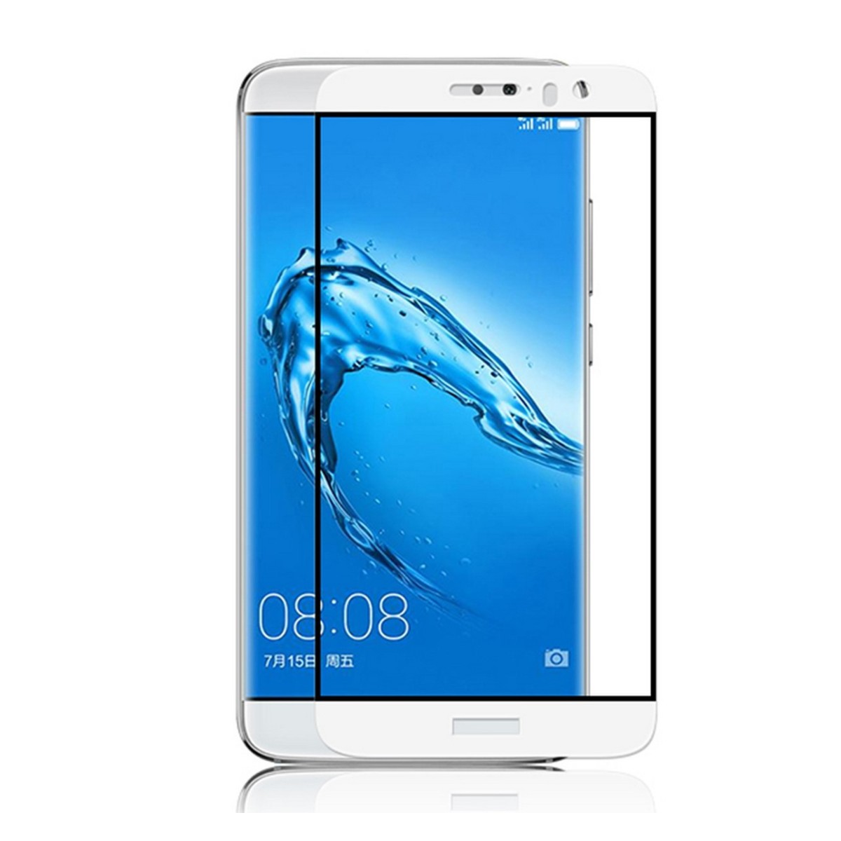 Protector Cristal Templado Frontal Completo Blanco para Huawei Nova Plus Vidrio