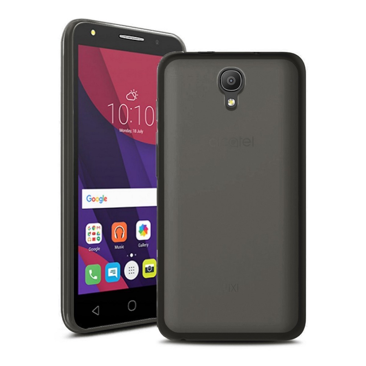 Funda Gel Tpu para Orange Rise 51 / Alcatel Pixi 4 (5) 4G / Vodafone Smart Turbo 7 Color Negra