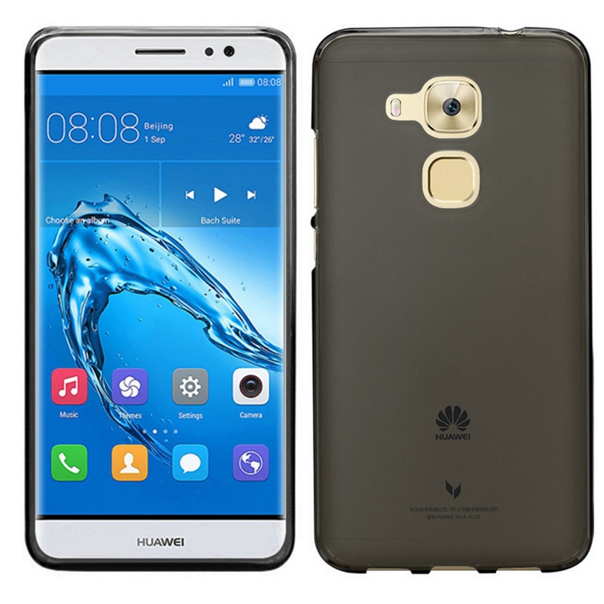 Funda Gel Tpu para Huawei Nova Plus Color Negra
