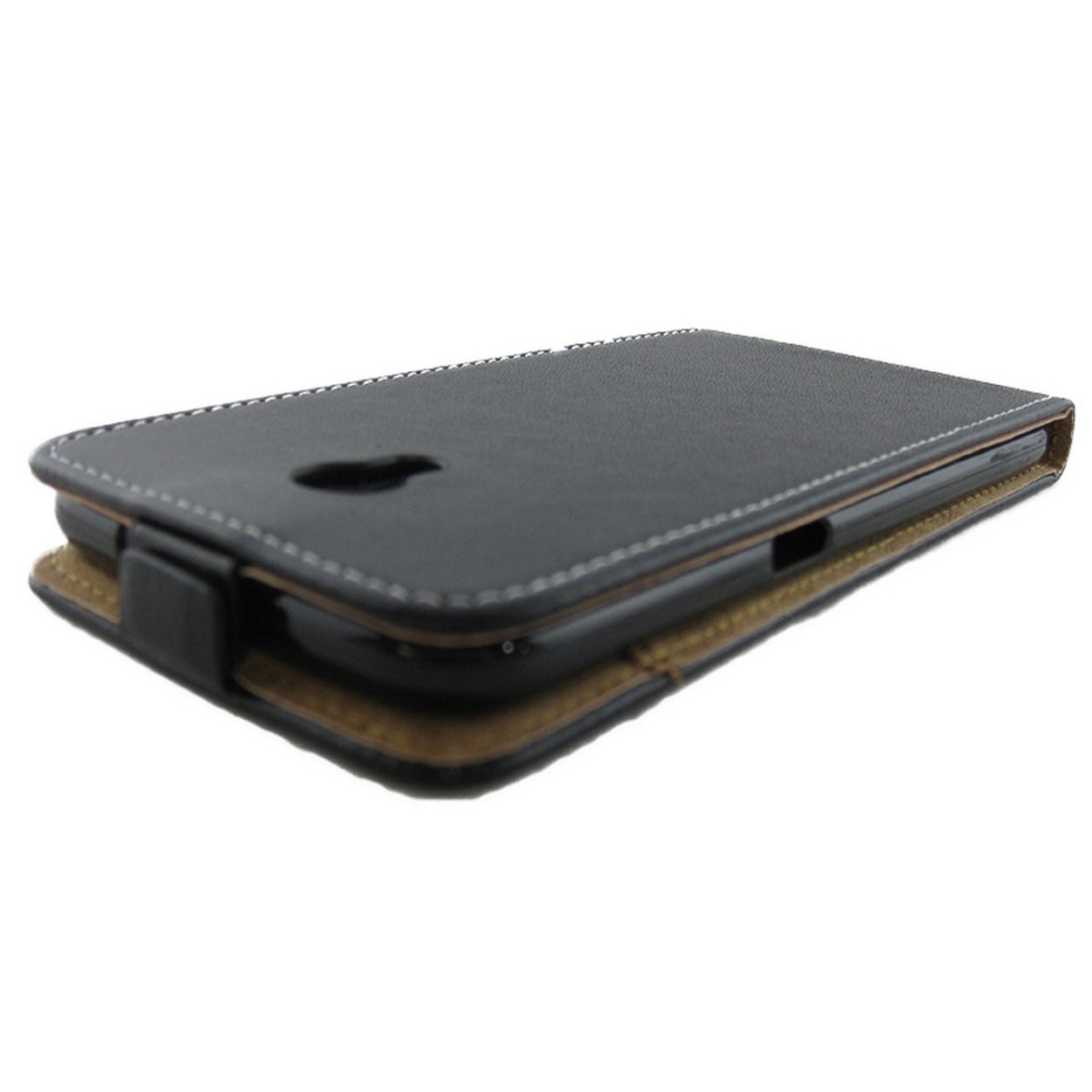 Funda Piel Premium Negra Ultra-Slim para Zte Blade V7