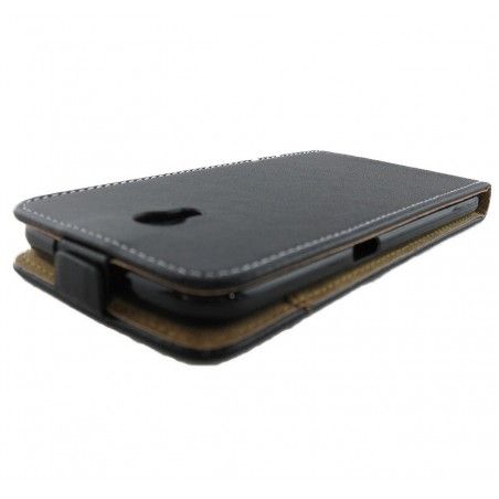 Funda Piel Premium Negra Ultra-Slim para Zte Blade V7
