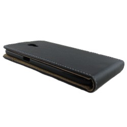 Funda Piel Premium Negra Ultra-Slim para Zte Blade V7 2