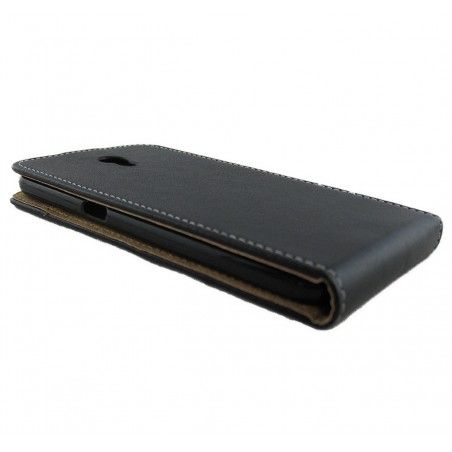 Funda Piel Premium Negra Ultra-Slim para Zte Blade V7