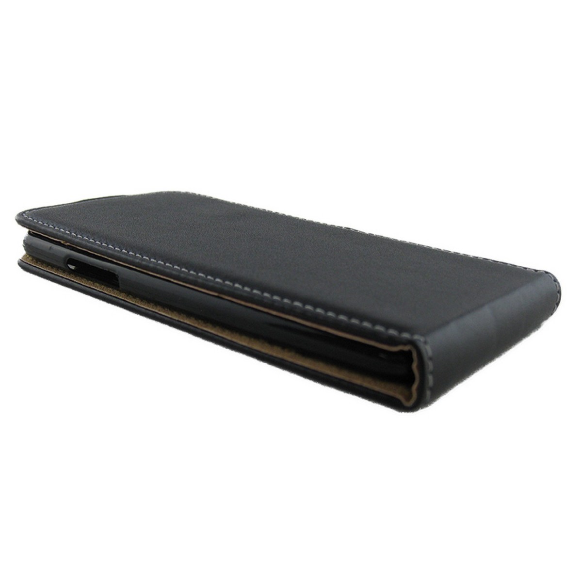 Funda Piel Premium Negra Ultra-Slim para Zte Blade V7