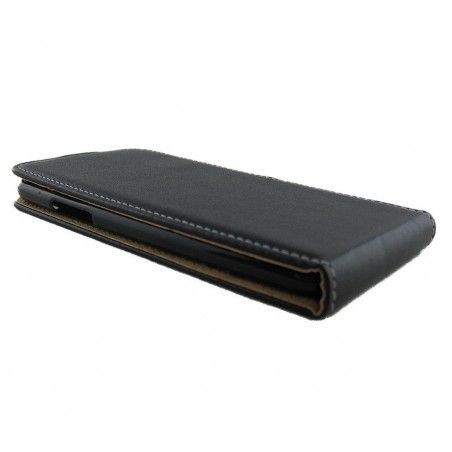 Funda Piel Premium Negra Ultra-Slim para Zte Blade V7