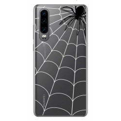 Funda Gel Transparente para Huawei P30 diseño Araña Dibujos