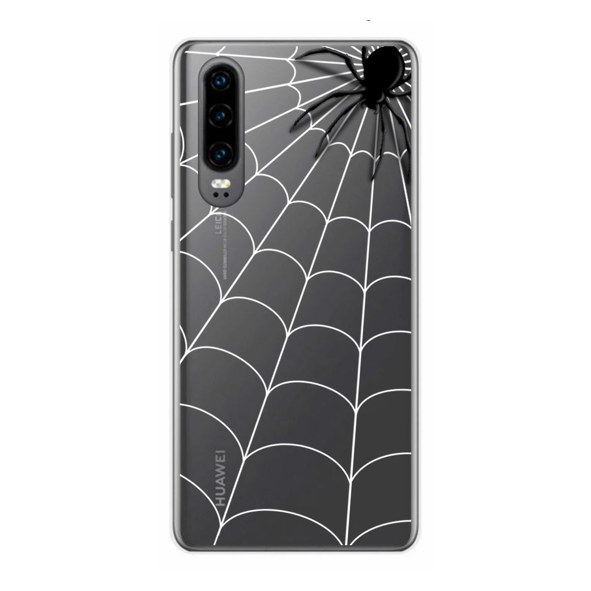 Funda Gel Transparente para Huawei P30 diseño Araña Dibujos