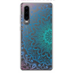 Funda Gel Transparente para Huawei P30 diseño Mandala Dibujos