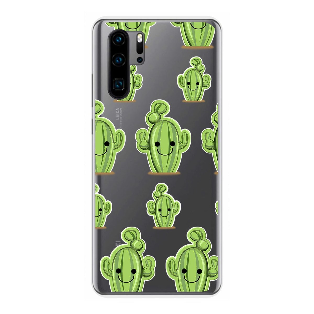 Funda Gel Transparente para Huawei P30 Pro diseño Cactus Dibujos