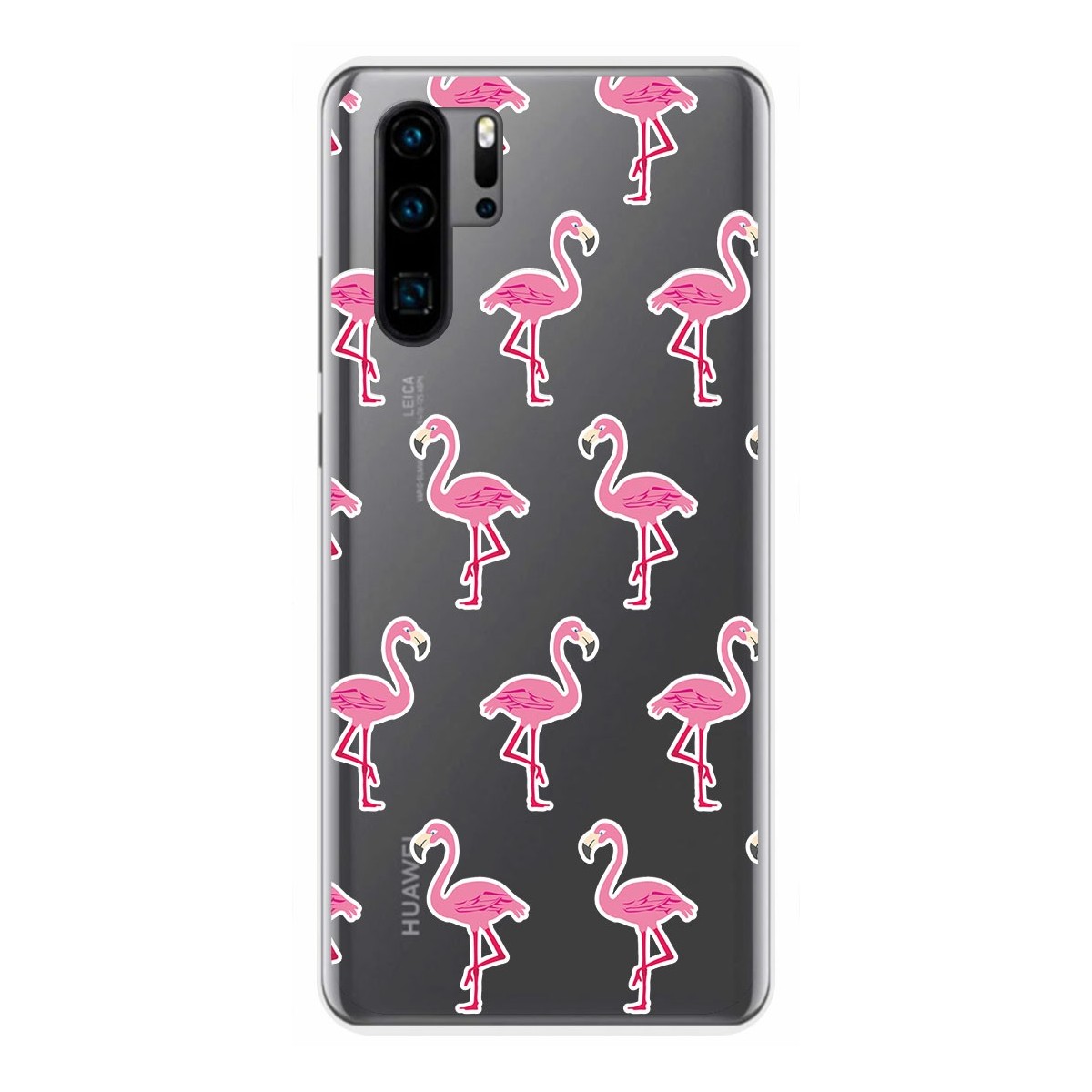 Funda Gel Transparente para Huawei P30 Pro diseño Flamenco Dibujos