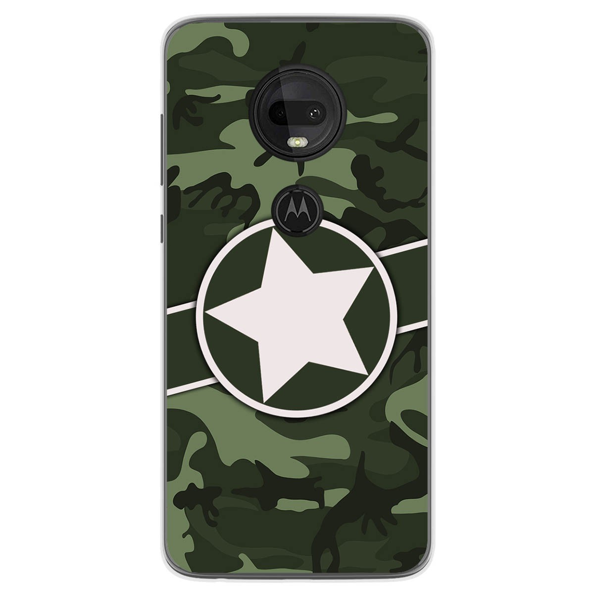 Funda Gel Tpu para Motorola Moto G7 / G7 Plus diseño Camuflaje 01 Dibujos