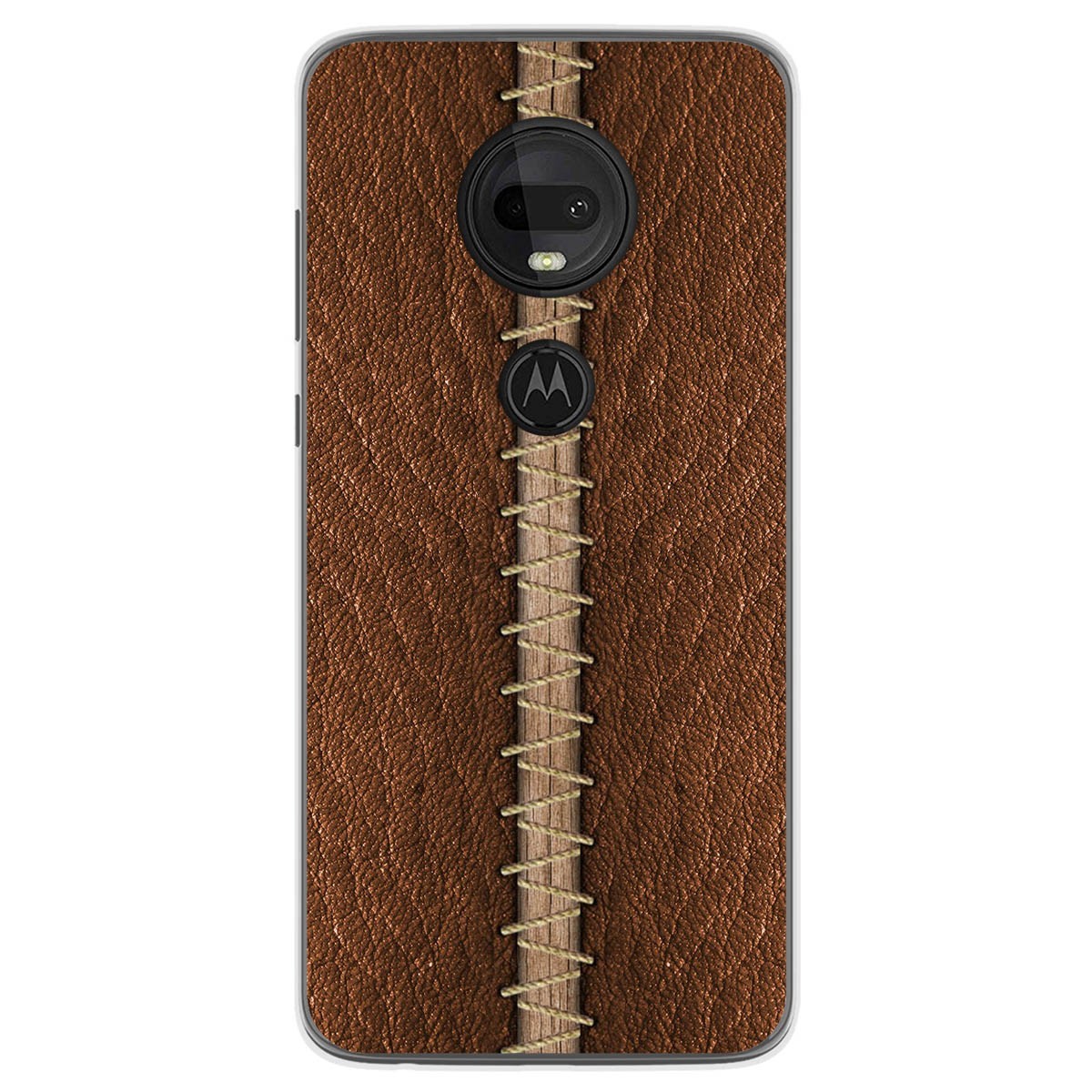 Funda Gel Tpu para Motorola Moto G7 / G7 Plus diseño Cuero 01 Dibujos