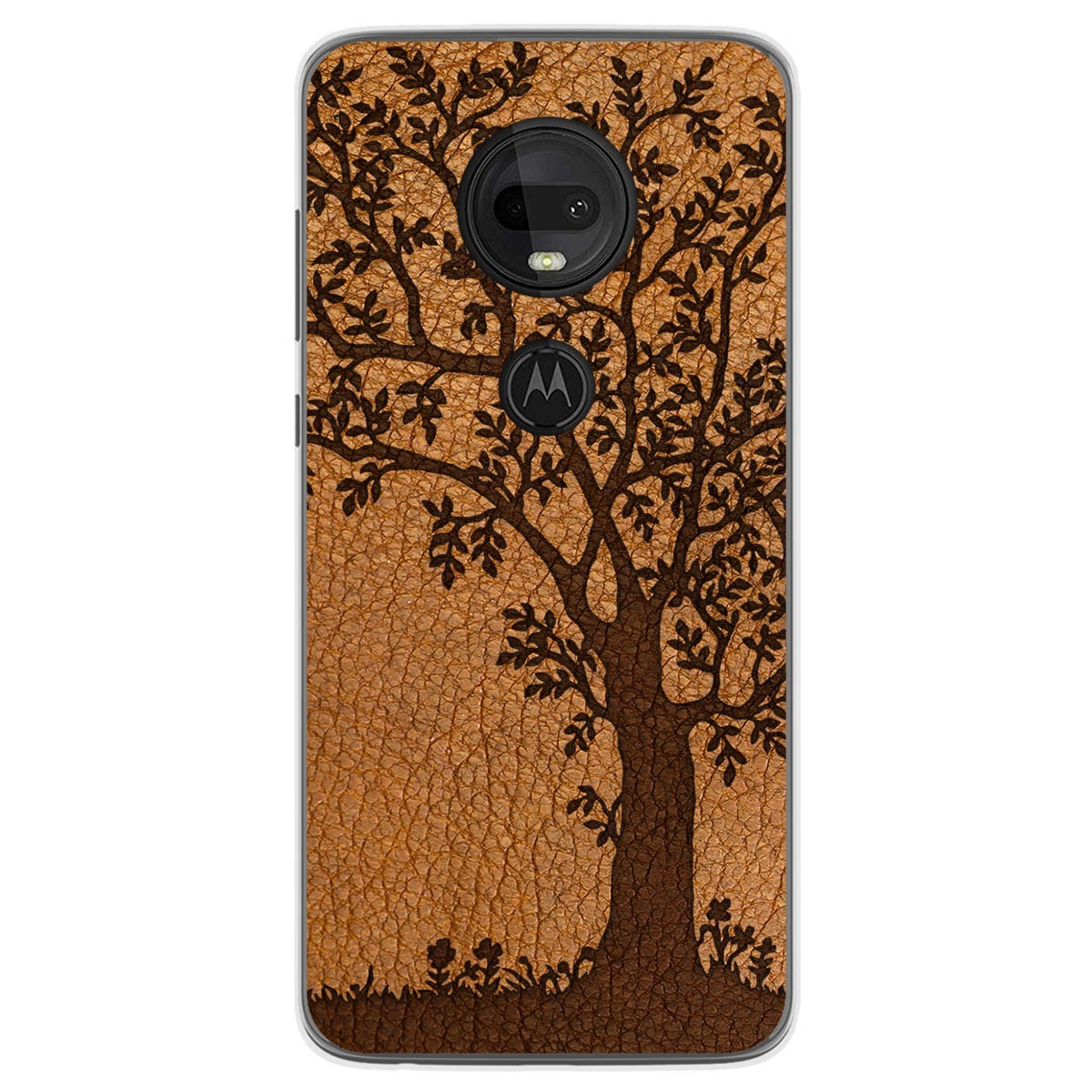 Funda Gel Tpu para Motorola Moto G7 / G7 Plus diseño Cuero 03 Dibujos