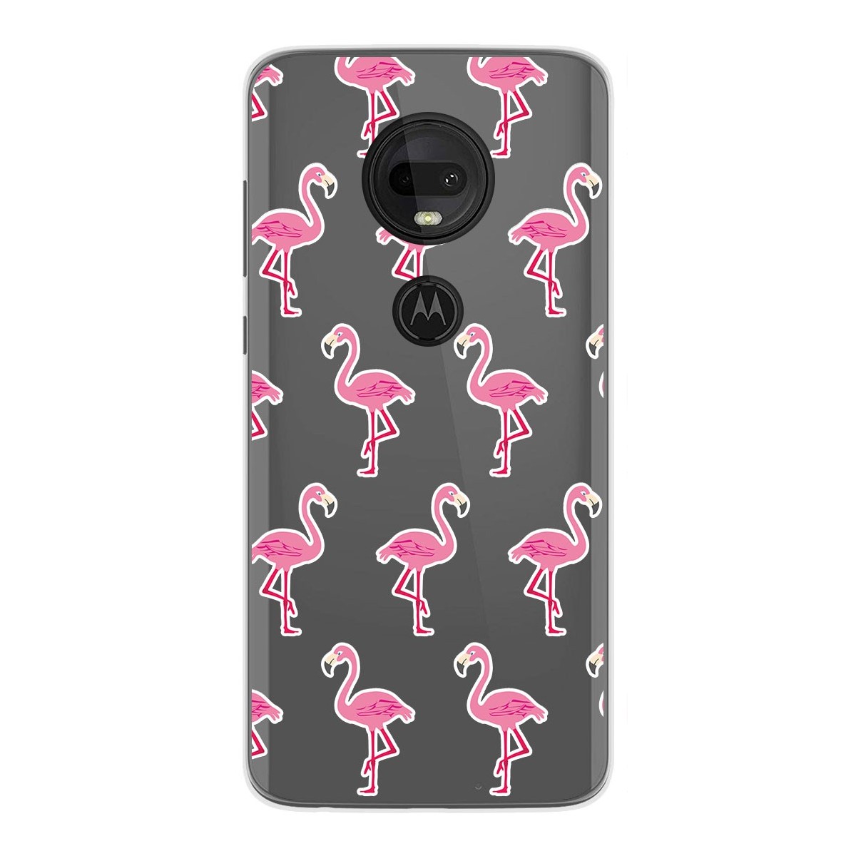 Funda Gel Transparente para Motorola Moto G7 / G7 Plus diseño Flamenco Dibujos