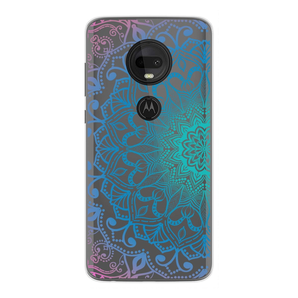 Funda Gel Transparente para Motorola Moto G7 / G7 Plus diseño Mandala Dibujos