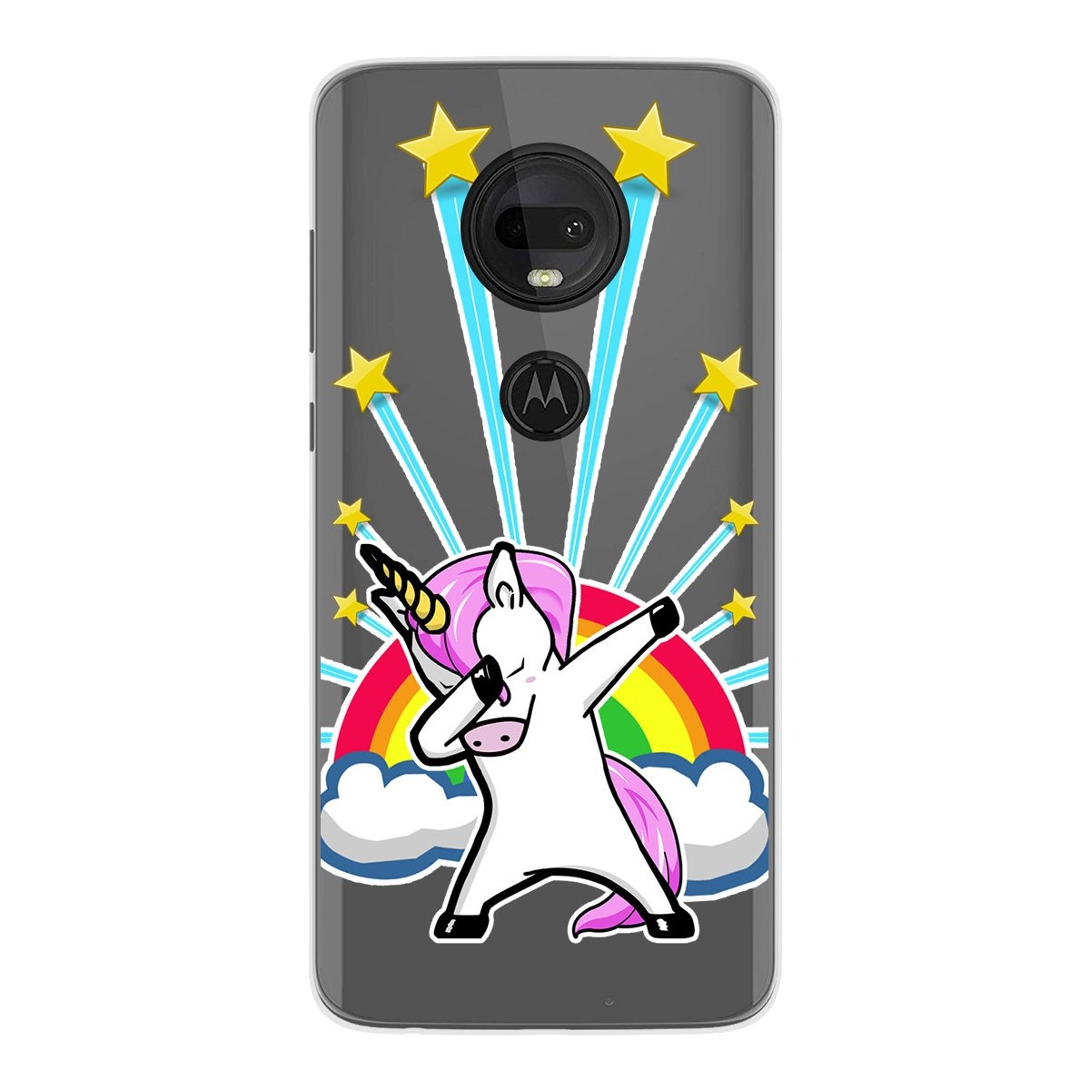 Funda Gel Transparente para Motorola Moto G7 / G7 Plus diseño Unicornio Dibujos
