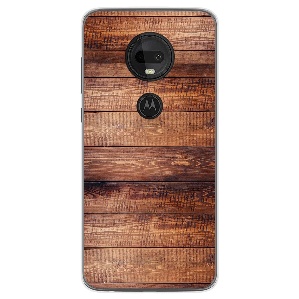 Funda Gel Tpu para Motorola Moto G7 / G7 Plus diseño Madera 02 Dibujos