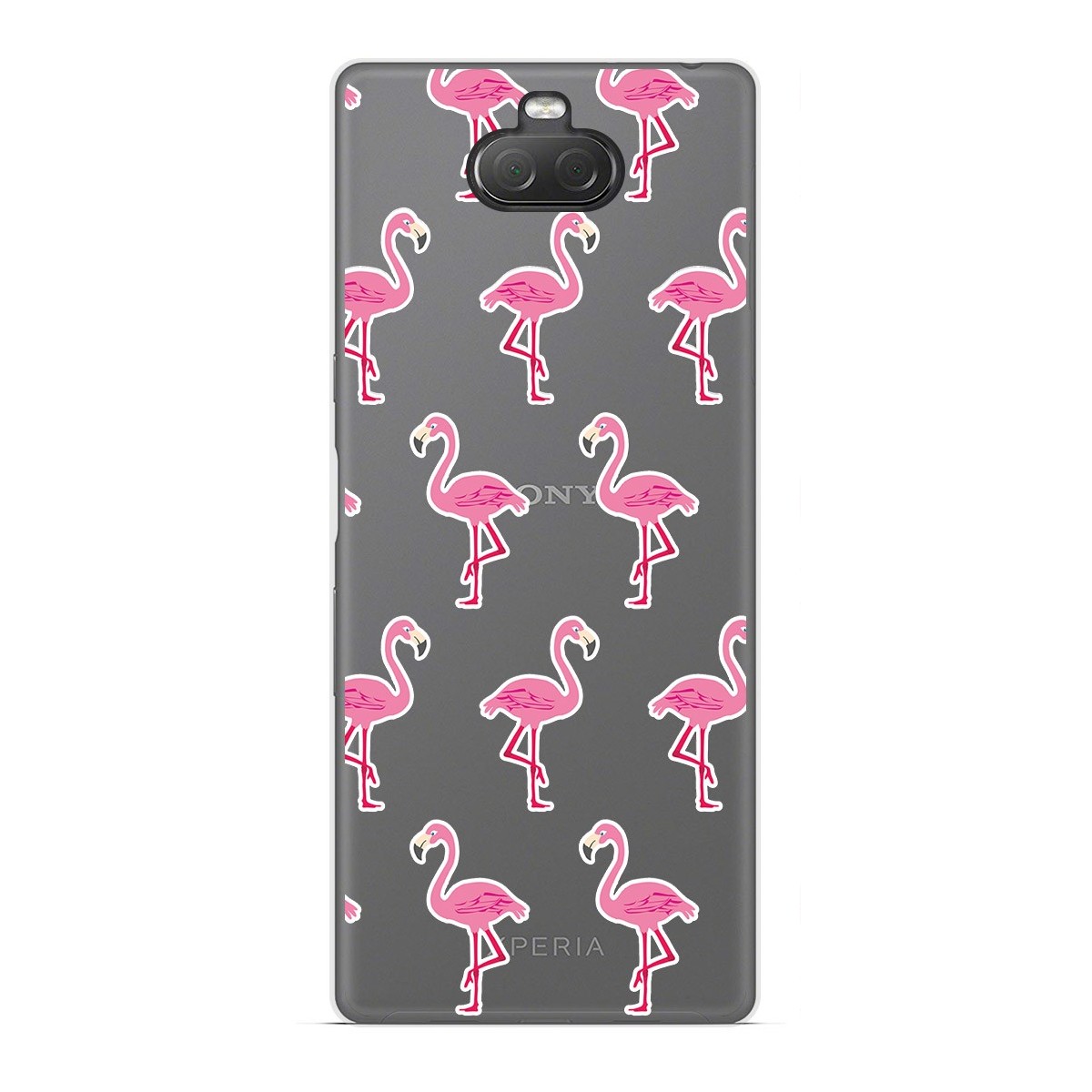 Funda Gel Transparente para Sony Xperia 10 diseño Flamenco Dibujos