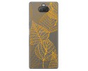 Funda Gel Transparente para Sony Xperia 10 diseño Hojas Dibujos