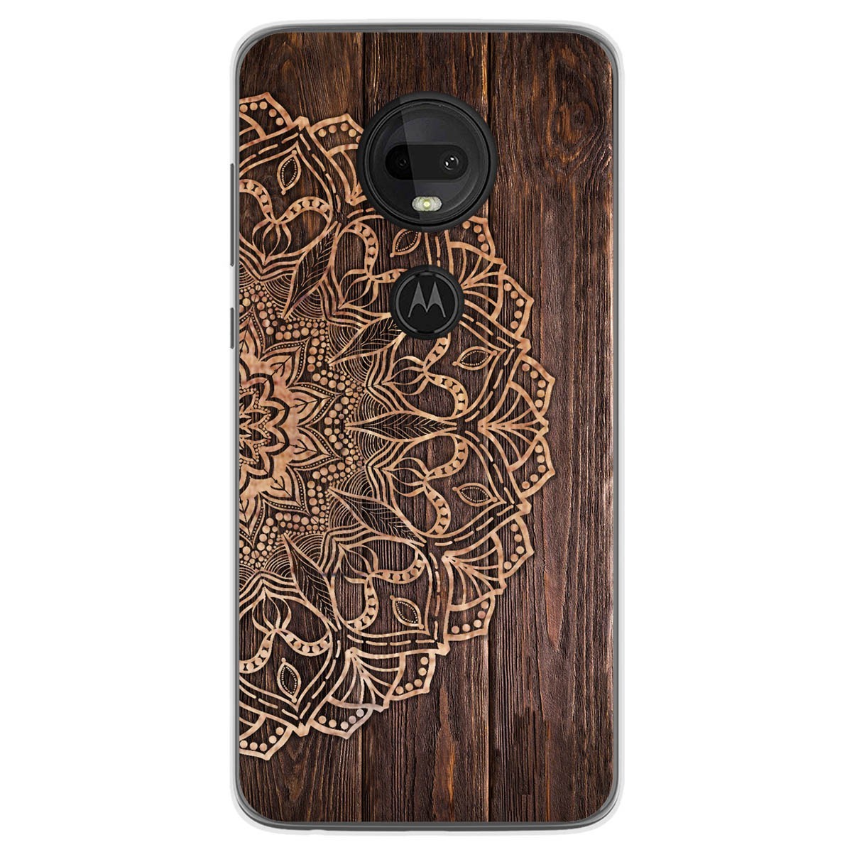 Funda Gel Tpu para Motorola Moto G7 / G7 Plus diseño Madera 06 Dibujos