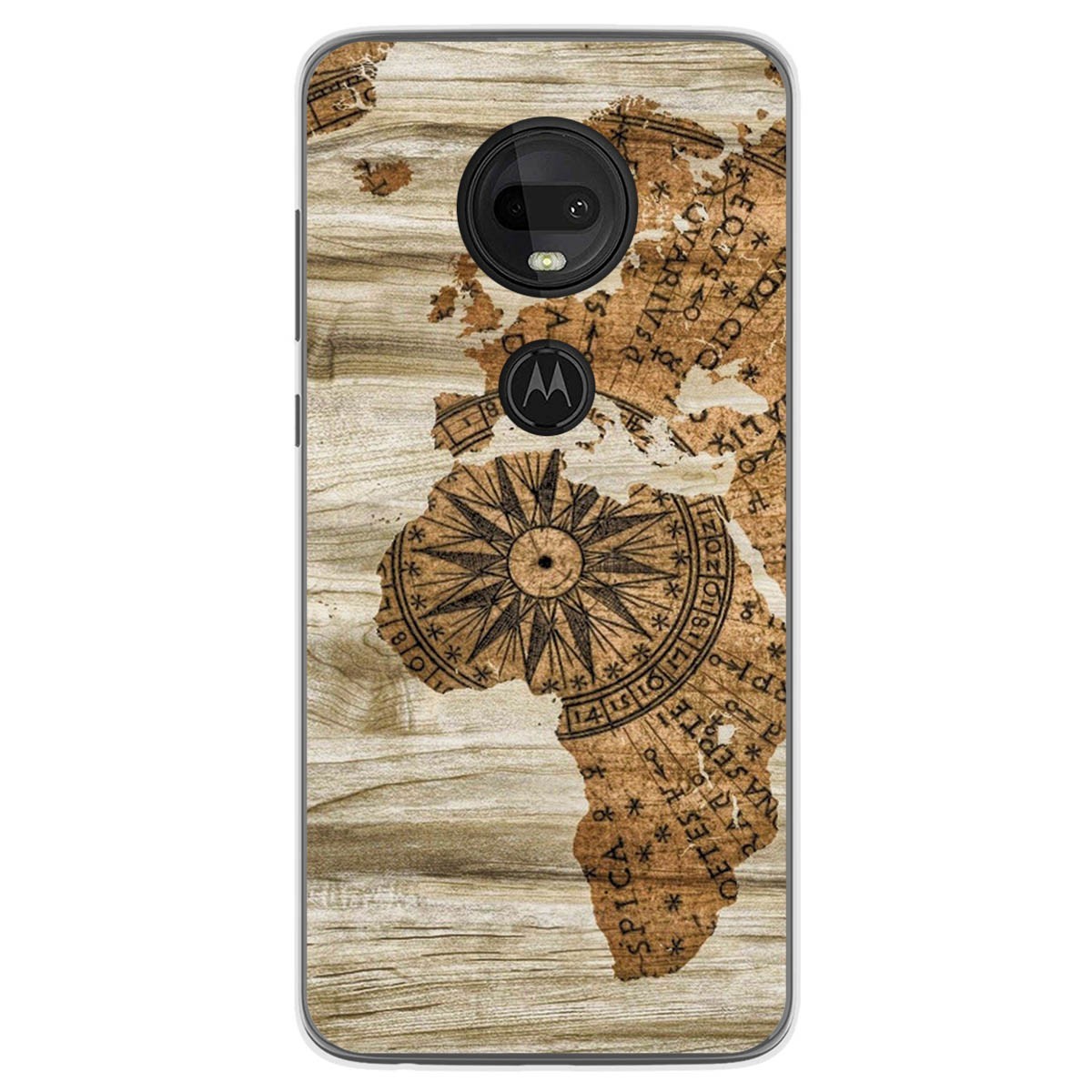 Funda Gel Tpu para Motorola Moto G7 / G7 Plus diseño Madera 07 Dibujos