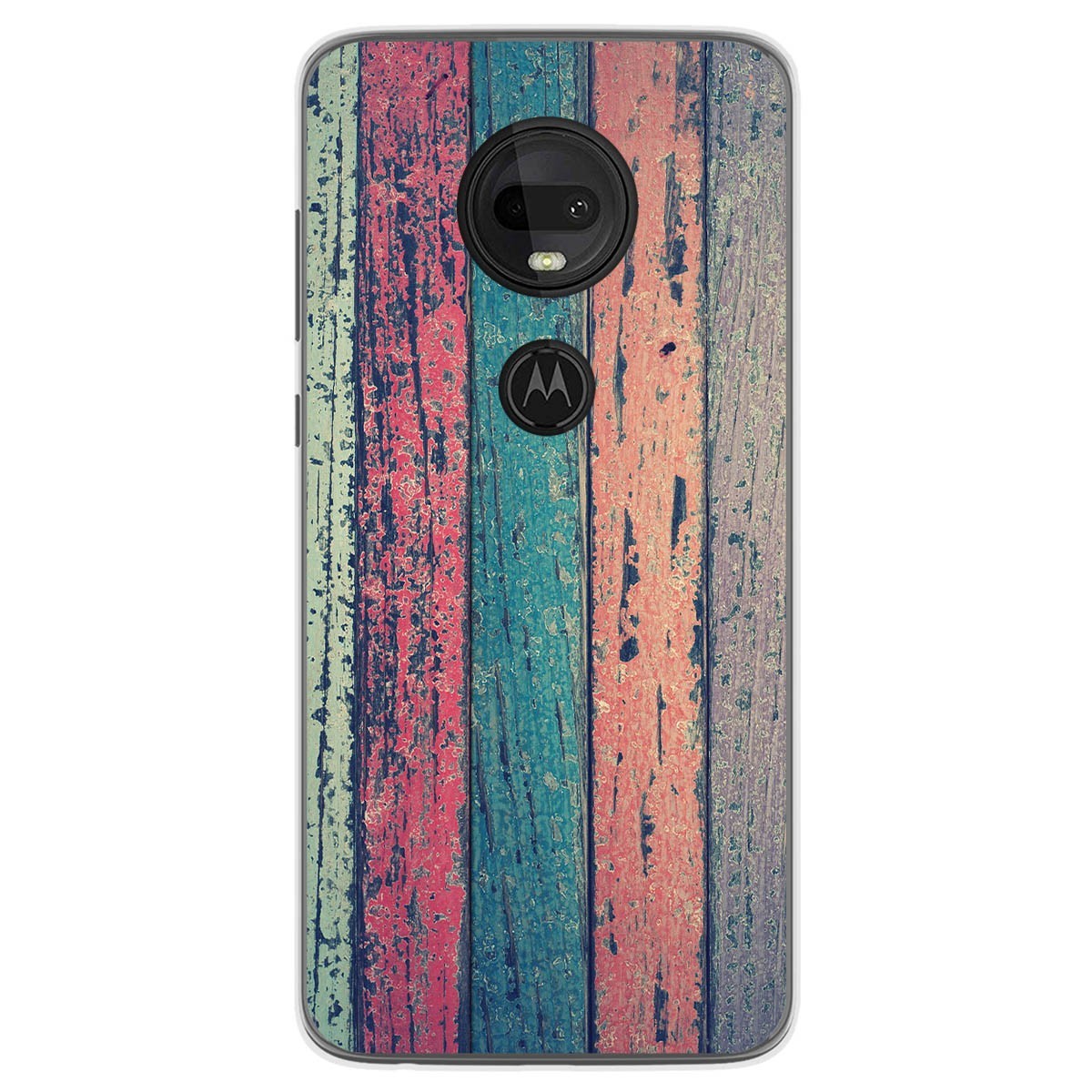Funda Gel Tpu para Motorola Moto G7 / G7 Plus diseño Madera 10 Dibujos