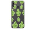 Funda Gel Transparente para Huawei Y7 2019 diseño Cactus Dibujos