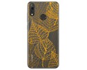 Funda Gel Transparente para Huawei Y7 2019 diseño Hojas Dibujos