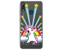 Funda Gel Transparente para Huawei Y7 2019 diseño Unicornio Dibujos