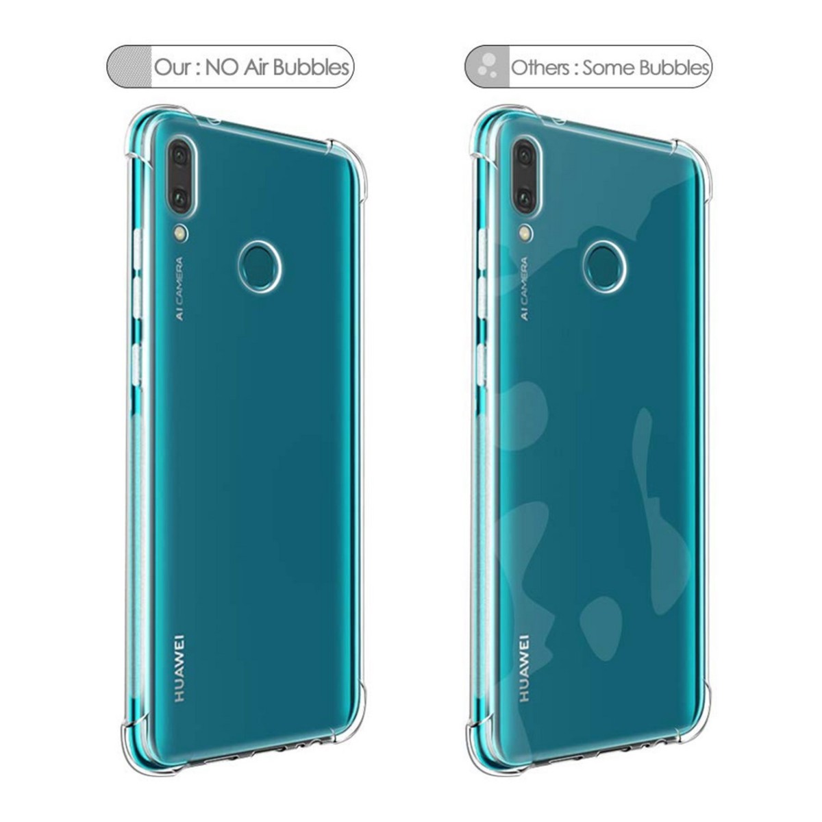 Funda Gel Tpu Anti-Shock Transparente para Huawei Y7 2019