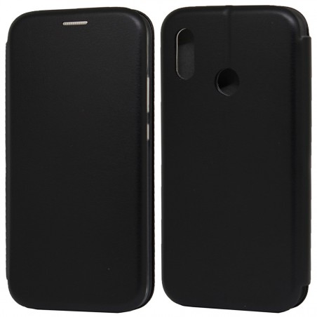Funda Libro Soporte Magnética Elegance Negra para Huawei P20 Lite