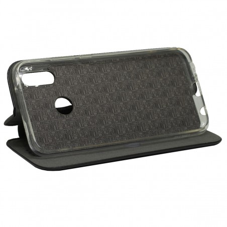Funda Libro Soporte Magnética Elegance Negra para Huawei P20 Lite