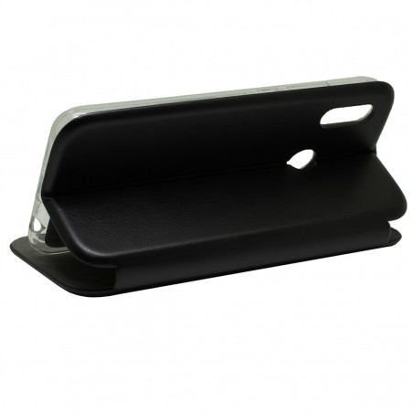Funda Libro Soporte Magnética Elegance Negra para Huawei P20 Lite