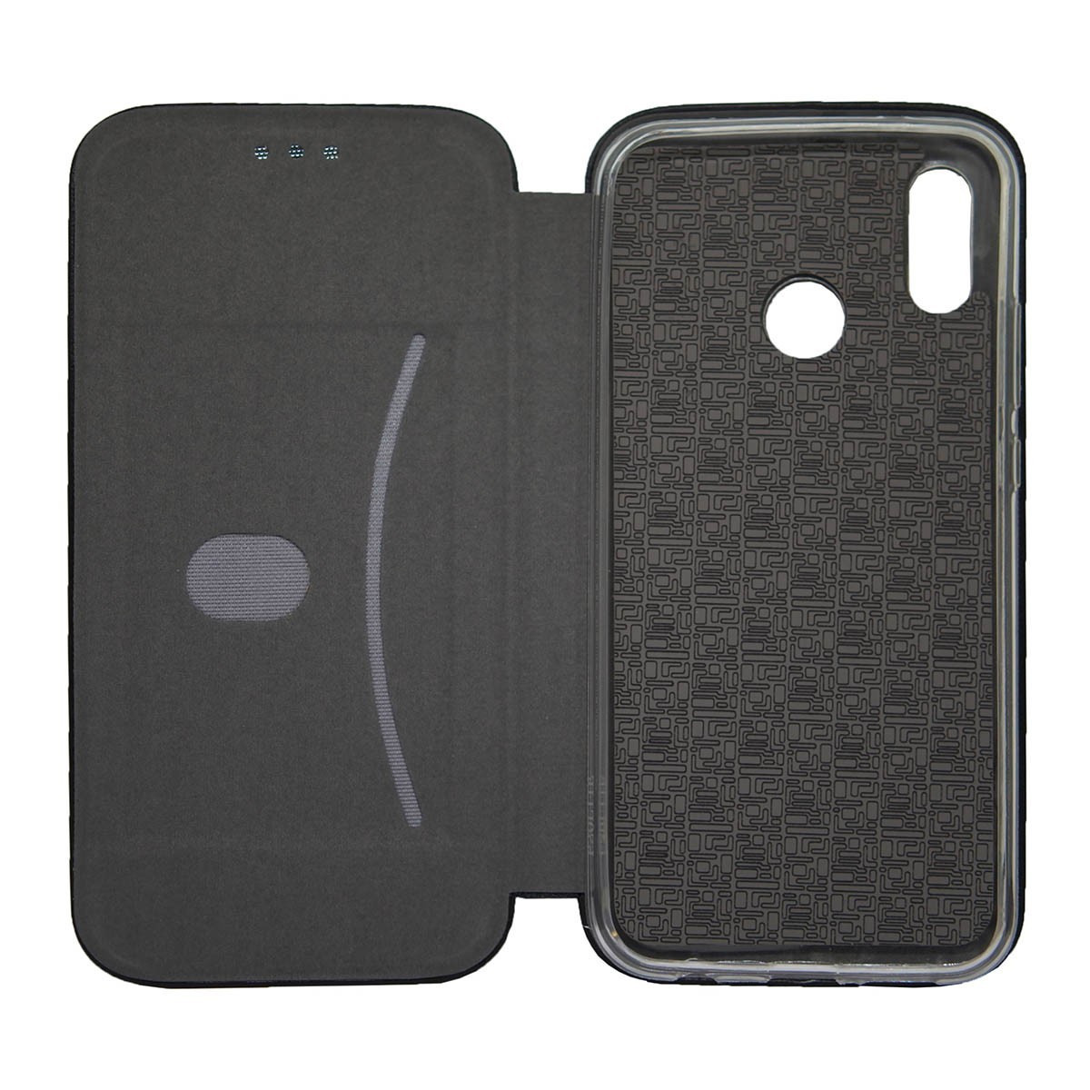 Funda Libro Soporte Magnética Elegance Negra para Huawei P20 Lite