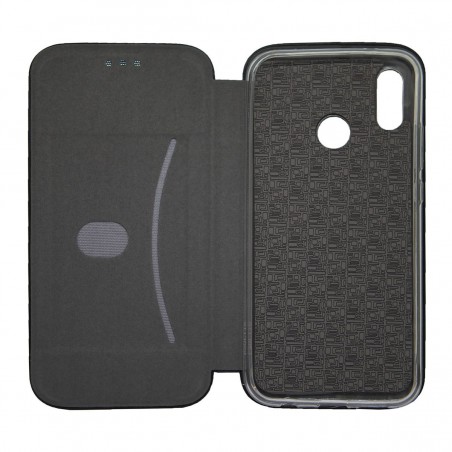 Funda Libro Soporte Magnética Elegance Negra para Huawei P20 Lite