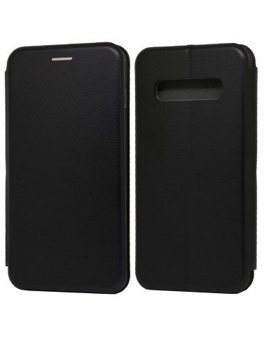 Funda Libro Soporte Magnética Elegance Negra para Samsung Galaxy S10