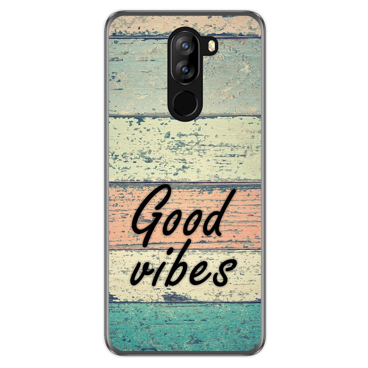 Funda Gel Tpu para Doogee X60L diseño Madera 01 Dibujos