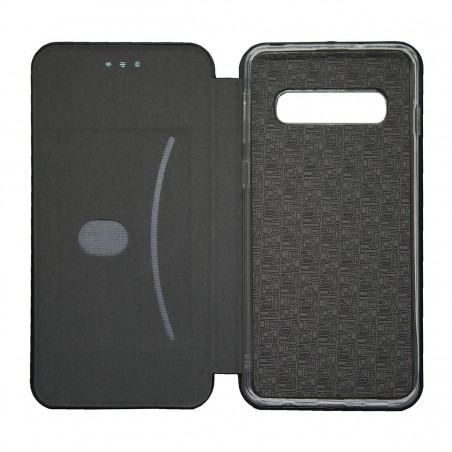 Funda Libro Soporte Magnética Elegance Negra para Samsung Galaxy S10