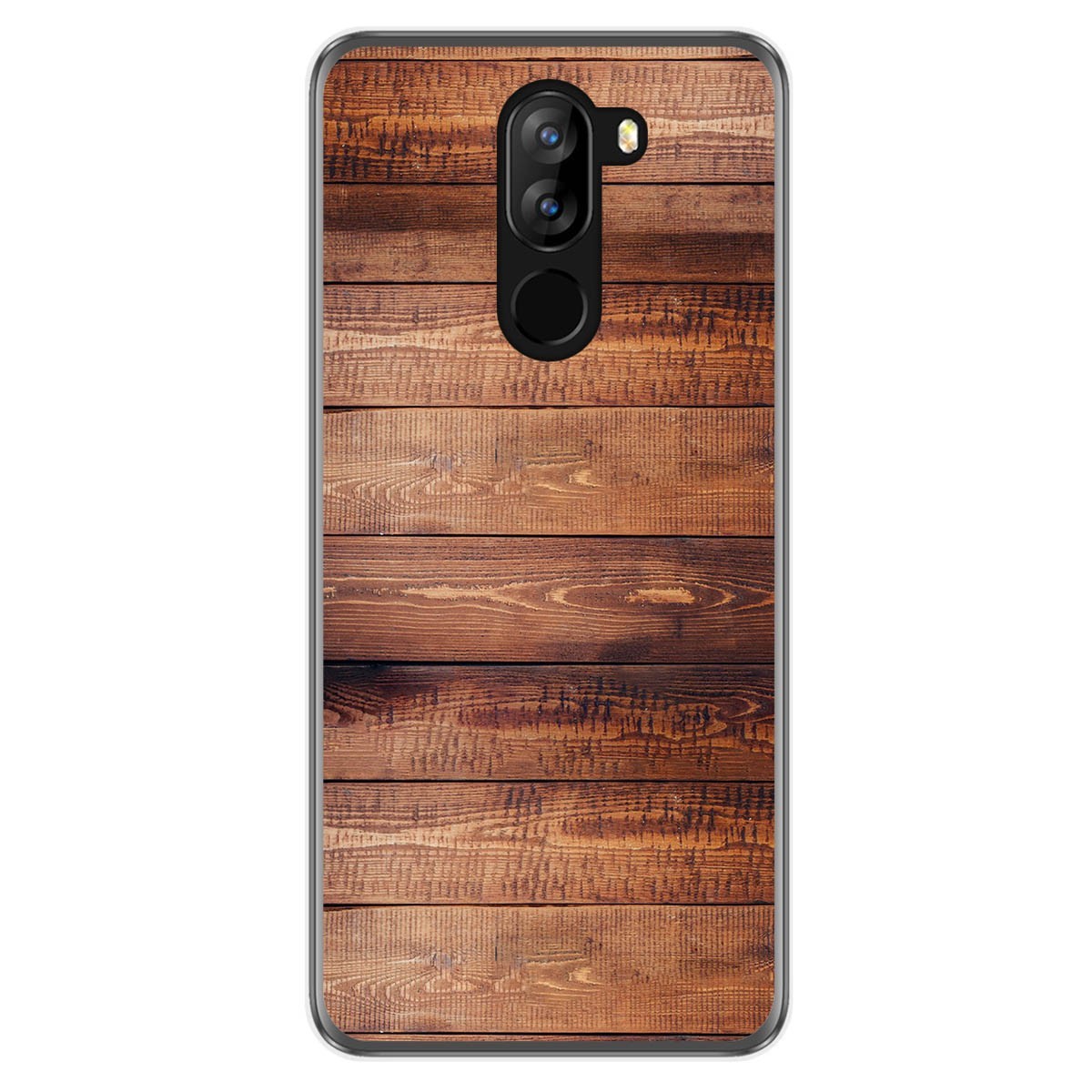 Funda Gel Tpu para Doogee X60L diseño Madera 02 Dibujos